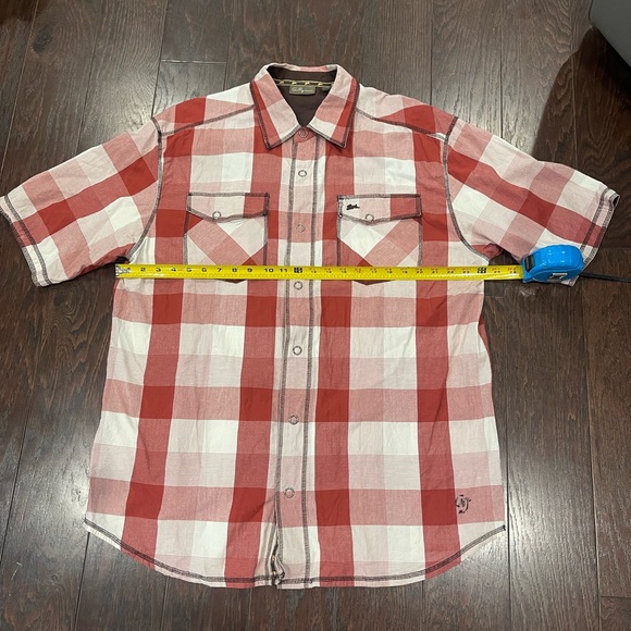 Mens A Tiziano Shirt Size 2 XL Snap Button Down Shirt  100% Cotton Plaid - Picture 3 of 6